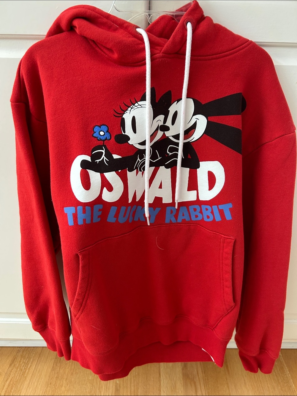 Disney 100 Oswald The Lucky Rabbit Red Graphic Cast Member Hoodie